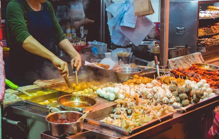 Chinese street food stall