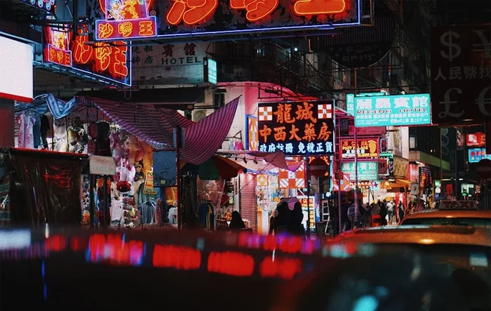 Street market in Hong Kong