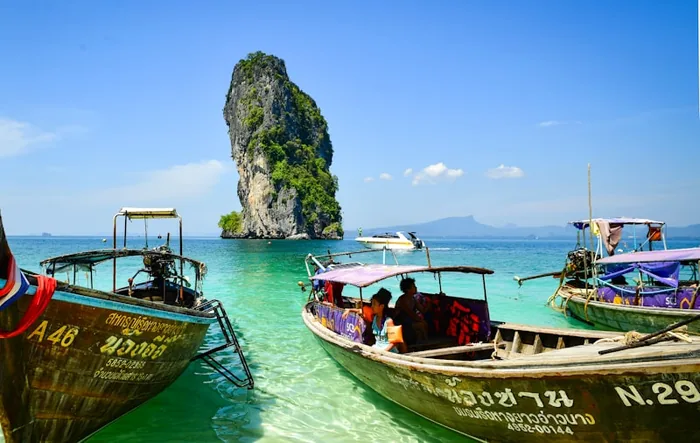 Longtail boats in Phuket, Thailand