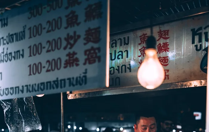 Thai street food stall